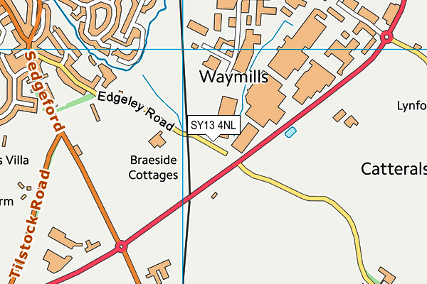 SY13 4NL map - OS VectorMap District (Ordnance Survey) SY13 4NL map - OS VectorMap District (Ordnance Survey)
