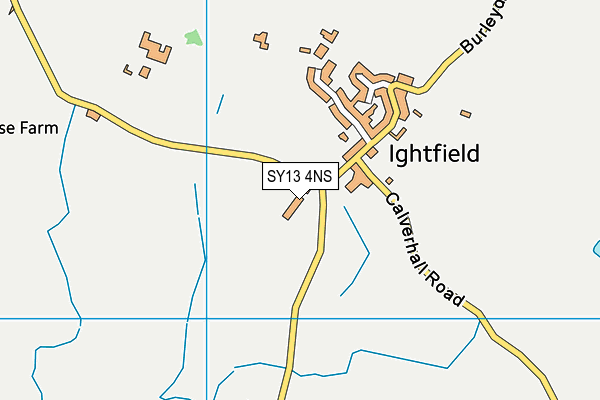 SY13 4NS map - OS VectorMap District (Ordnance Survey) SY13 4NS map - OS VectorMap District (Ordnance Survey)