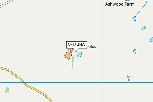 SY13 4NW map - OS VectorMap District (Ordnance Survey) SY13 4NW map - OS VectorMap District (Ordnance Survey)