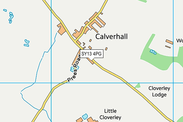 SY13 4PG map - OS VectorMap District (Ordnance Survey) SY13 4PG map - OS VectorMap District (Ordnance Survey)