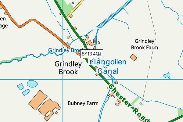 SY13 4QJ map - OS VectorMap District (Ordnance Survey) SY13 4QJ map - OS VectorMap District (Ordnance Survey)