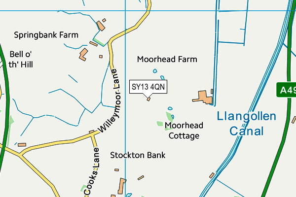 SY13 4QN map - OS VectorMap District (Ordnance Survey) SY13 4QN map - OS VectorMap District (Ordnance Survey)