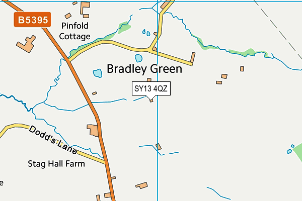 SY13 4QZ map - OS VectorMap District (Ordnance Survey) SY13 4QZ map - OS VectorMap District (Ordnance Survey)
