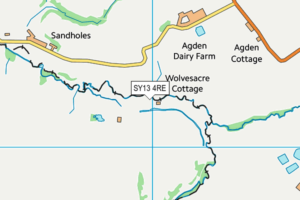 SY13 4RE map - OS VectorMap District (Ordnance Survey) SY13 4RE map - OS VectorMap District (Ordnance Survey)