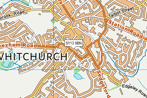 SY13 9BN map - OS VectorMap District (Ordnance Survey) SY13 9BN map - OS VectorMap District (Ordnance Survey)
