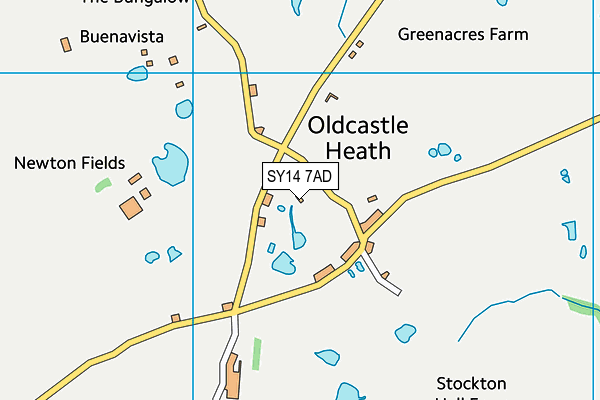 SY14 7AD map - OS VectorMap District (Ordnance Survey) SY14 7AD map - OS VectorMap District (Ordnance Survey)