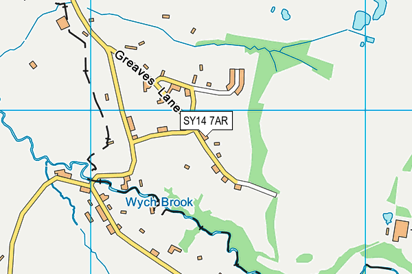 SY14 7AR map - OS VectorMap District (Ordnance Survey) SY14 7AR map - OS VectorMap District (Ordnance Survey)