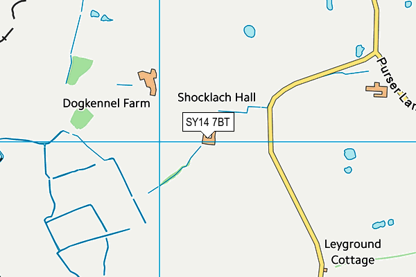 SY14 7BT map - OS VectorMap District (Ordnance Survey)