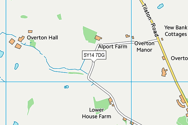 SY14 7DG map - OS VectorMap District (Ordnance Survey) SY14 7DG map - OS VectorMap District (Ordnance Survey)