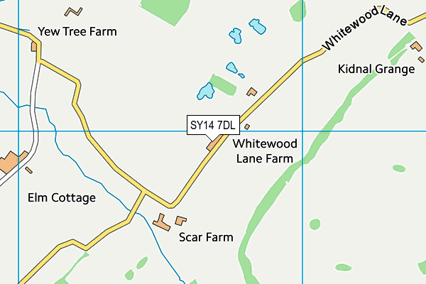 SY14 7DL map - OS VectorMap District (Ordnance Survey) SY14 7DL map - OS VectorMap District (Ordnance Survey)