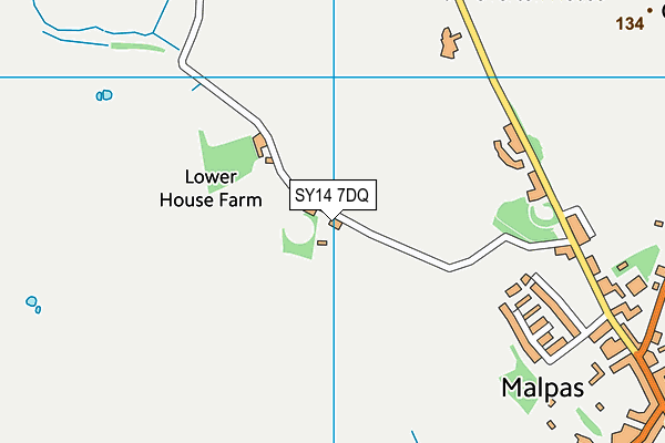 SY14 7DQ map - OS VectorMap District (Ordnance Survey) SY14 7DQ map - OS VectorMap District (Ordnance Survey)