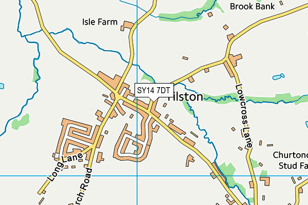 SY14 7DT map - OS VectorMap District (Ordnance Survey) SY14 7DT map - OS VectorMap District (Ordnance Survey)