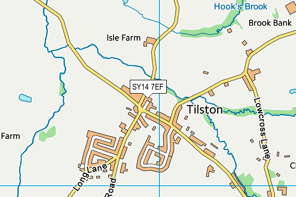 SY14 7EF map - OS VectorMap District (Ordnance Survey) SY14 7EF map - OS VectorMap District (Ordnance Survey)