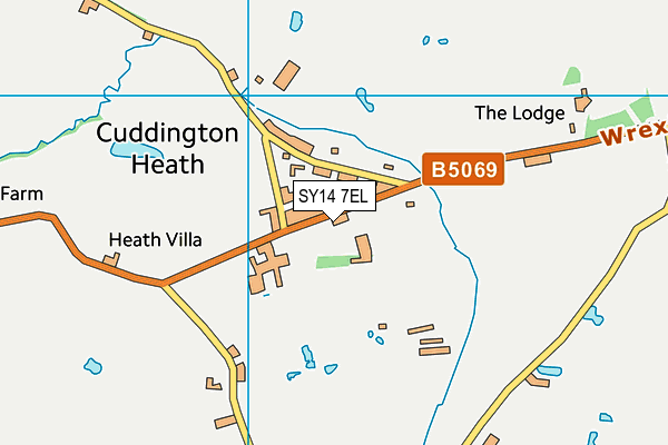 SY14 7EL map - OS VectorMap District (Ordnance Survey) SY14 7EL map - OS VectorMap District (Ordnance Survey)