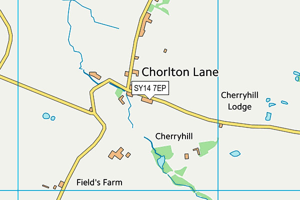 SY14 7EP map - OS VectorMap District (Ordnance Survey) SY14 7EP map - OS VectorMap District (Ordnance Survey)
