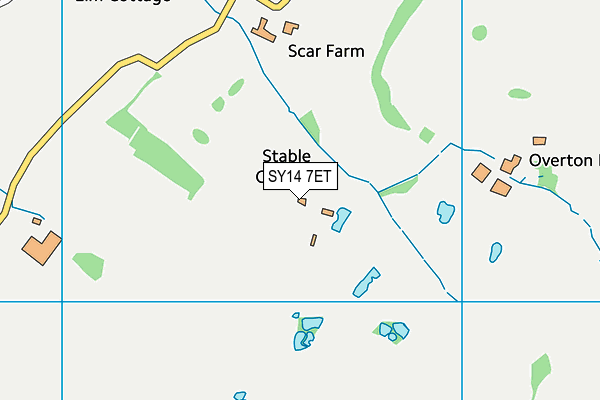 SY14 7ET map - OS VectorMap District (Ordnance Survey) SY14 7ET map - OS VectorMap District (Ordnance Survey)