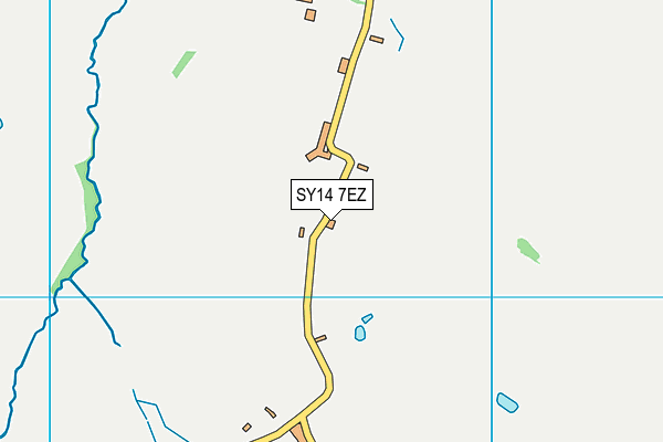 SY14 7EZ map - OS VectorMap District (Ordnance Survey) SY14 7EZ map - OS VectorMap District (Ordnance Survey)