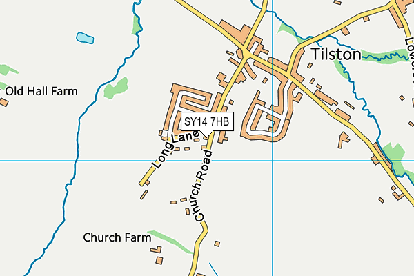 SY14 7HB map - OS VectorMap District (Ordnance Survey)