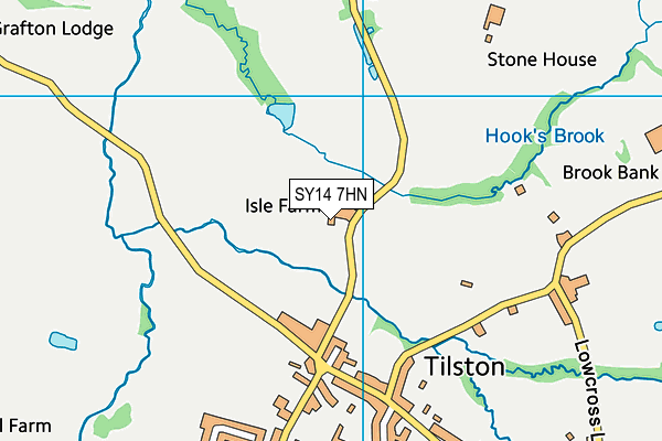 SY14 7HN map - OS VectorMap District (Ordnance Survey) SY14 7HN map - OS VectorMap District (Ordnance Survey)