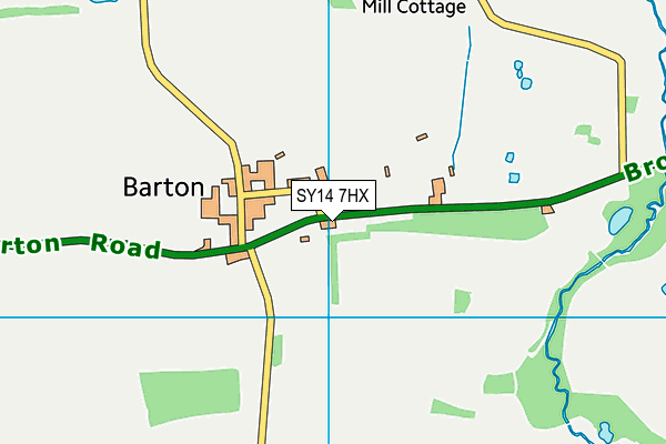 SY14 7HX map - OS VectorMap District (Ordnance Survey) SY14 7HX map - OS VectorMap District (Ordnance Survey)