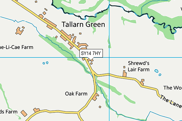 SY14 7HY map - OS VectorMap District (Ordnance Survey) SY14 7HY map - OS VectorMap District (Ordnance Survey)