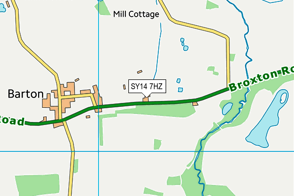 SY14 7HZ map - OS VectorMap District (Ordnance Survey) SY14 7HZ map - OS VectorMap District (Ordnance Survey)