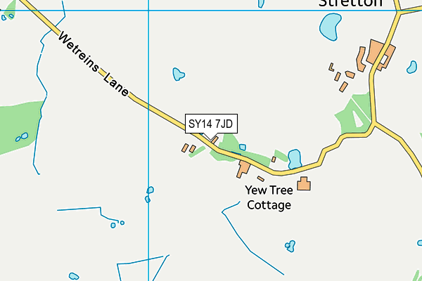 SY14 7JD map - OS VectorMap District (Ordnance Survey) SY14 7JD map - OS VectorMap District (Ordnance Survey)