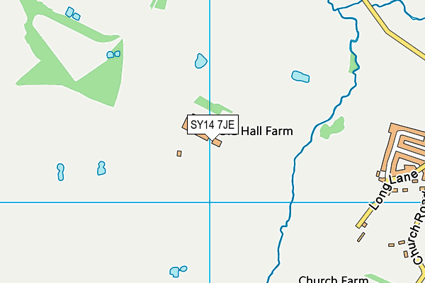 SY14 7JE map - OS VectorMap District (Ordnance Survey) SY14 7JE map - OS VectorMap District (Ordnance Survey)