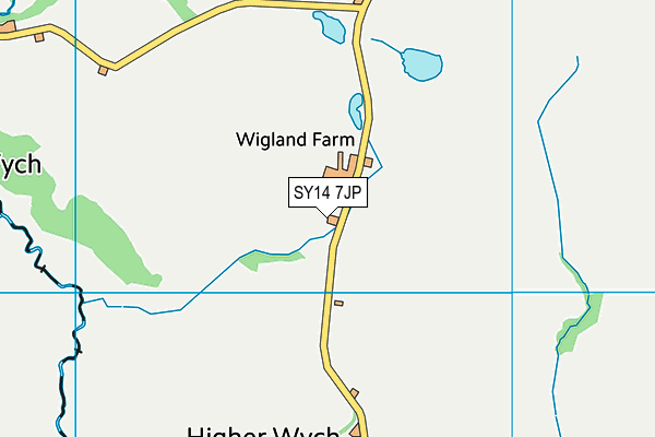 SY14 7JP map - OS VectorMap District (Ordnance Survey) SY14 7JP map - OS VectorMap District (Ordnance Survey)
