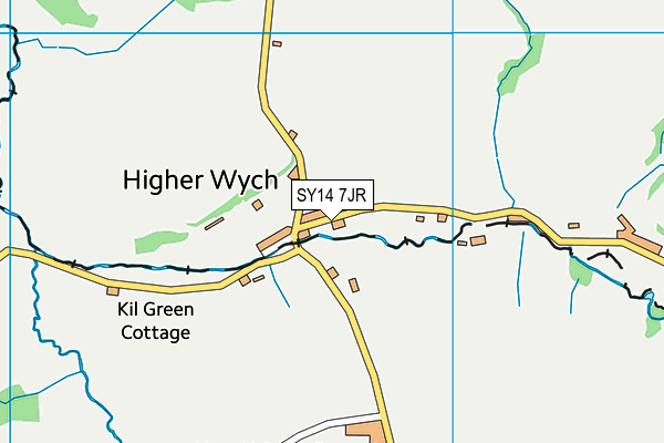 SY14 7JR map - OS VectorMap District (Ordnance Survey) SY14 7JR map - OS VectorMap District (Ordnance Survey)