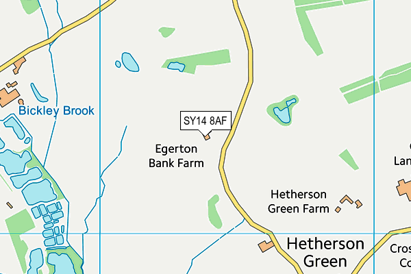 SY14 8AF map - OS VectorMap District (Ordnance Survey) SY14 8AF map - OS VectorMap District (Ordnance Survey)