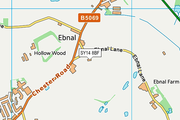 SY14 8BF map - OS VectorMap District (Ordnance Survey) SY14 8BF map - OS VectorMap District (Ordnance Survey)