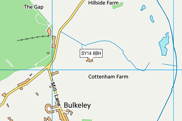 SY14 8BH map - OS VectorMap District (Ordnance Survey) SY14 8BH map - OS VectorMap District (Ordnance Survey)
