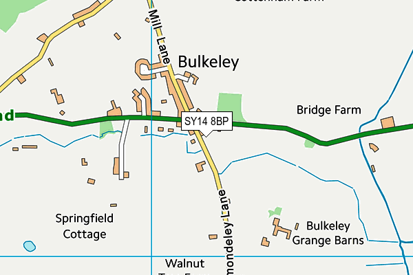 SY14 8BP map - OS VectorMap District (Ordnance Survey) SY14 8BP map - OS VectorMap District (Ordnance Survey)