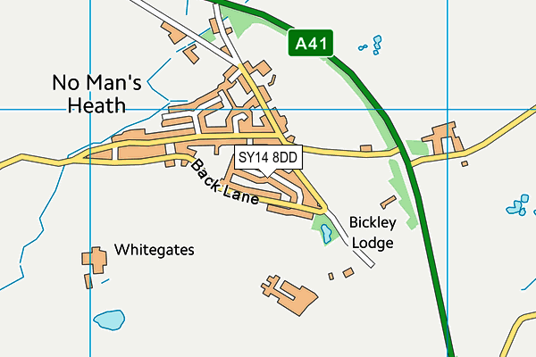SY14 8DD map - OS VectorMap District (Ordnance Survey) SY14 8DD map - OS VectorMap District (Ordnance Survey)