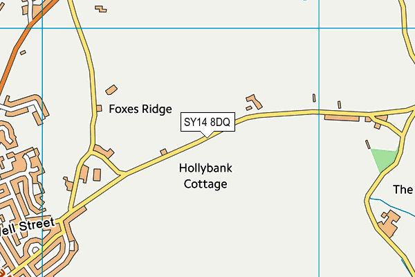 SY14 8DQ map - OS VectorMap District (Ordnance Survey) SY14 8DQ map - OS VectorMap District (Ordnance Survey)