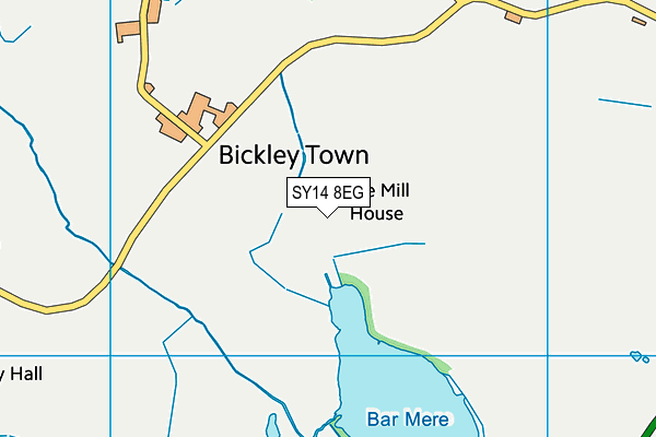 SY14 8EG map - OS VectorMap District (Ordnance Survey) SY14 8EG map - OS VectorMap District (Ordnance Survey)