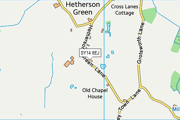 SY14 8EJ map - OS VectorMap District (Ordnance Survey) SY14 8EJ map - OS VectorMap District (Ordnance Survey)