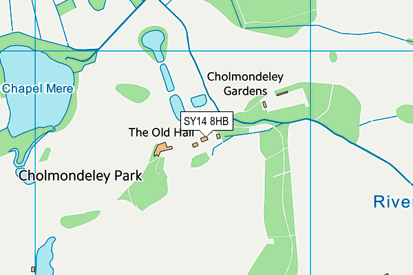 SY14 8HB map - OS VectorMap District (Ordnance Survey) SY14 8HB map - OS VectorMap District (Ordnance Survey)