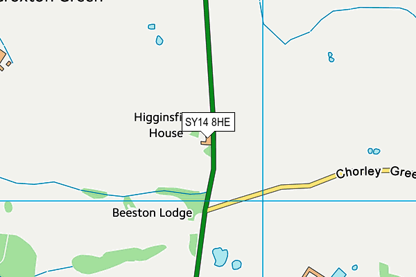 SY14 8HE map - OS VectorMap District (Ordnance Survey) SY14 8HE map - OS VectorMap District (Ordnance Survey)