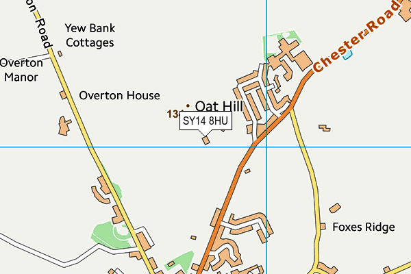 SY14 8HU map - OS VectorMap District (Ordnance Survey) SY14 8HU map - OS VectorMap District (Ordnance Survey)