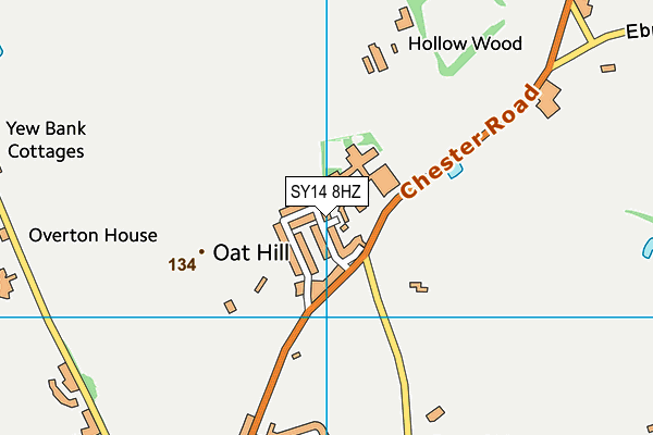 SY14 8HZ map - OS VectorMap District (Ordnance Survey) SY14 8HZ map - OS VectorMap District (Ordnance Survey)
