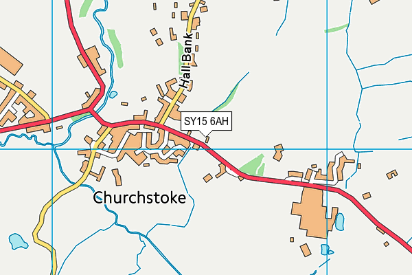 SY15 6AH map - OS VectorMap District (Ordnance Survey) SY15 6AH map - OS VectorMap District (Ordnance Survey)