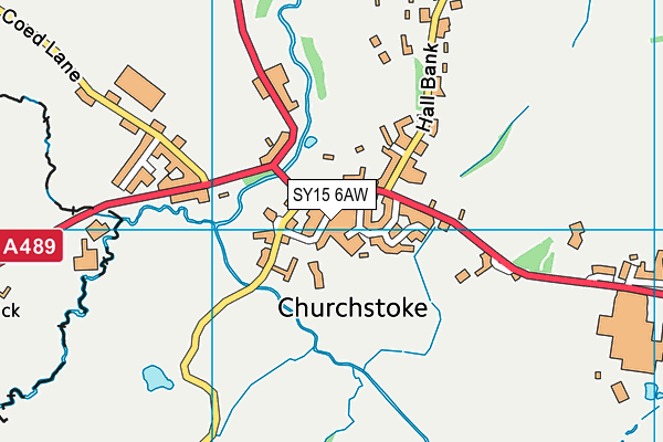 SY15 6AW map - OS VectorMap District (Ordnance Survey) SY15 6AW map - OS VectorMap District (Ordnance Survey)