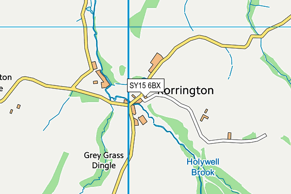 SY15 6BX map - OS VectorMap District (Ordnance Survey) SY15 6BX map - OS VectorMap District (Ordnance Survey)