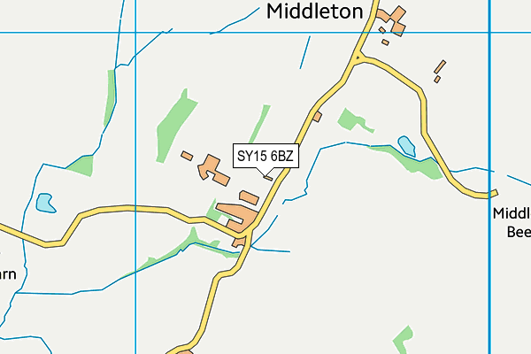 SY15 6BZ map - OS VectorMap District (Ordnance Survey) SY15 6BZ map - OS VectorMap District (Ordnance Survey)