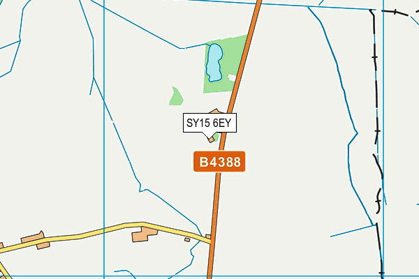 SY15 6EY map - OS VectorMap District (Ordnance Survey) SY15 6EY map - OS VectorMap District (Ordnance Survey)