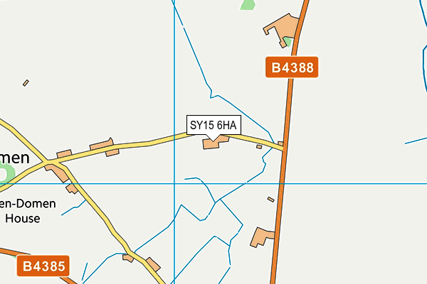 SY15 6HA map - OS VectorMap District (Ordnance Survey) SY15 6HA map - OS VectorMap District (Ordnance Survey)