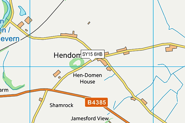 SY15 6HB map - OS VectorMap District (Ordnance Survey) SY15 6HB map - OS VectorMap District (Ordnance Survey)