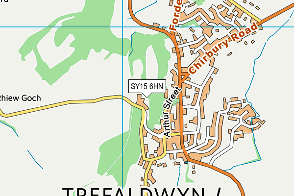 SY15 6HN map - OS VectorMap District (Ordnance Survey) SY15 6HN map - OS VectorMap District (Ordnance Survey)